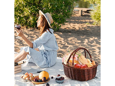 Détails du panier de pique-nique, paniers pour camping, fête pliable