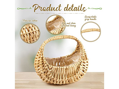 Panier de Pique-nique Africain Fleurs pour Panier Vente en Gros Ensemble de Copeaux de Bois