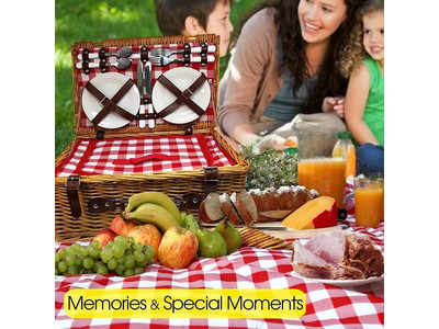 Panier de Pique-nique pour le Thé de l'Après-midi Petits Paniers en Gros Panier Italien