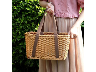 Panier de Pique-nique avec Couverture Petits Cadeaux de Pique-nique Kit de Sac à Dos en Copeaux de Bois Fait Main