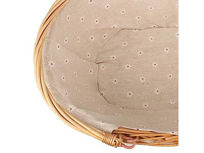 Panier de pique-nique avec poignée, ensembles tout blancs, jouet, paniers uniques avec couvercle