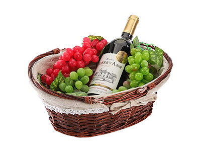 Paquet d'Isolation de Pique-nique Panier en Osier Unique Paniers en Forme de Cœur Transport Facile