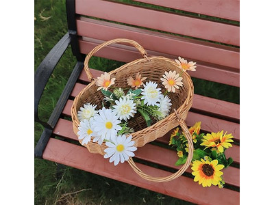 Ensemble de 4 Paniers de Pique-nique en Osier Isolation Double Face Gardant Énorme